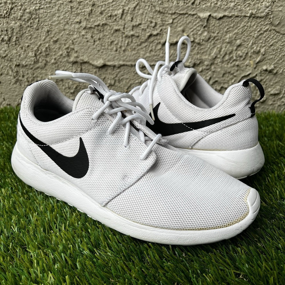 Nike Sheos Roshe One Women Size 9.5 White Black Athletic Running  Sneakers